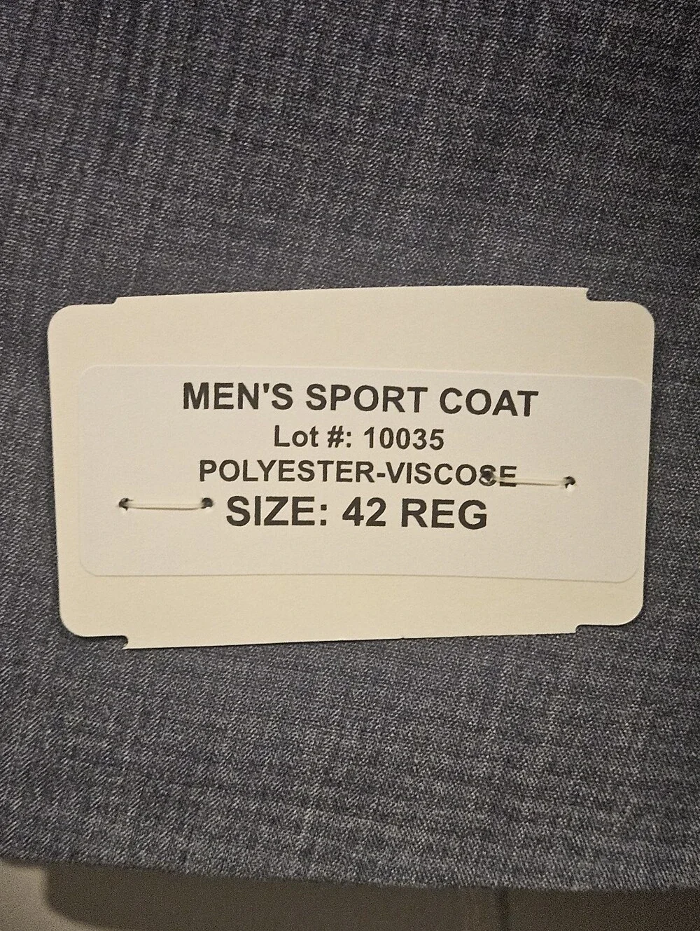 JC Penney 42R Gray 2 Button Blazer Jacket Sport Suit Coat Brand Tag Removed NEW